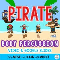 Pirate Body Percussion Steady Beat Play Along Activities: Video
