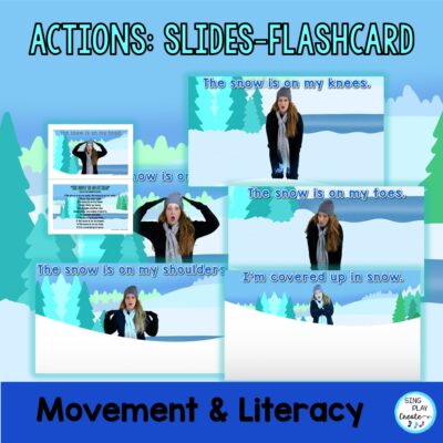 Winter Movement Song & Activities: "The Snow is on My Head" Brain Break