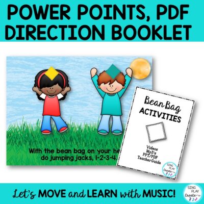 Bean Bag Activity Songs and Games for Brain Breaks, Team Building, Movement Activities K-4