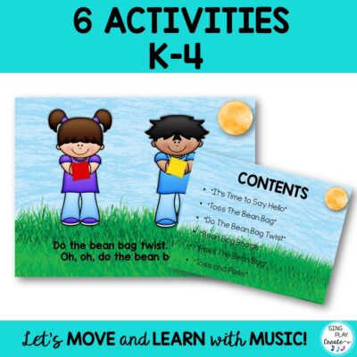Bean Bag Activity Songs and Games for Brain Breaks, Team Building, Movement Activities K-4