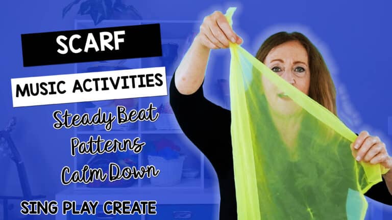 Learn how to use "Twinkle, Twinkle Little Star" as a music lesson and calm down scarf movement activity in this blog post.