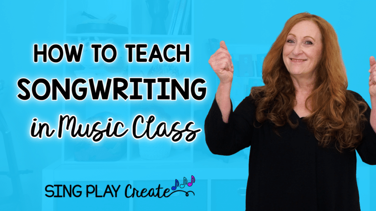 Here's how to teach songwriting in music class. You can help your upper elementary music students learn using the tips in this post.